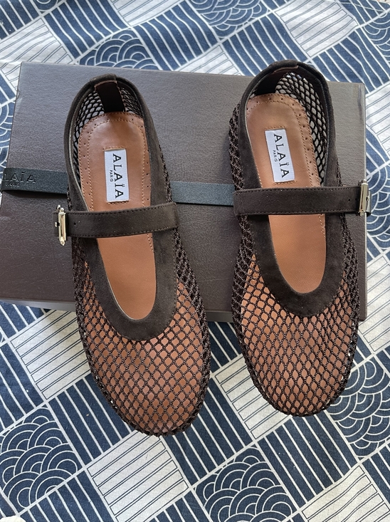 Alaia Shoes - Alaïa Ballet Flat in Brown